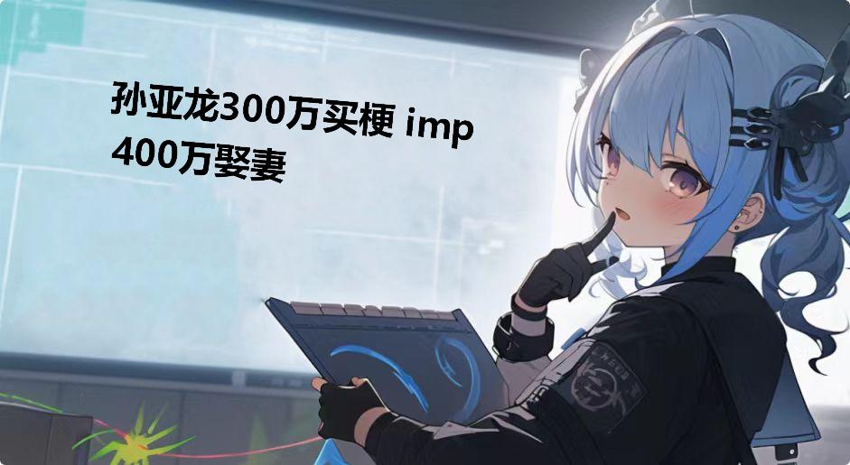 孙亚龙300万买梗 imp400万娶妻