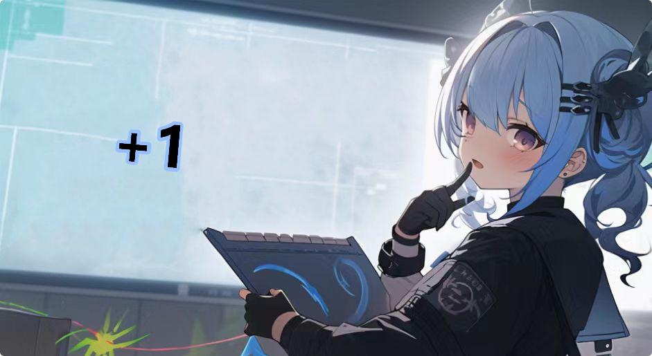 +1